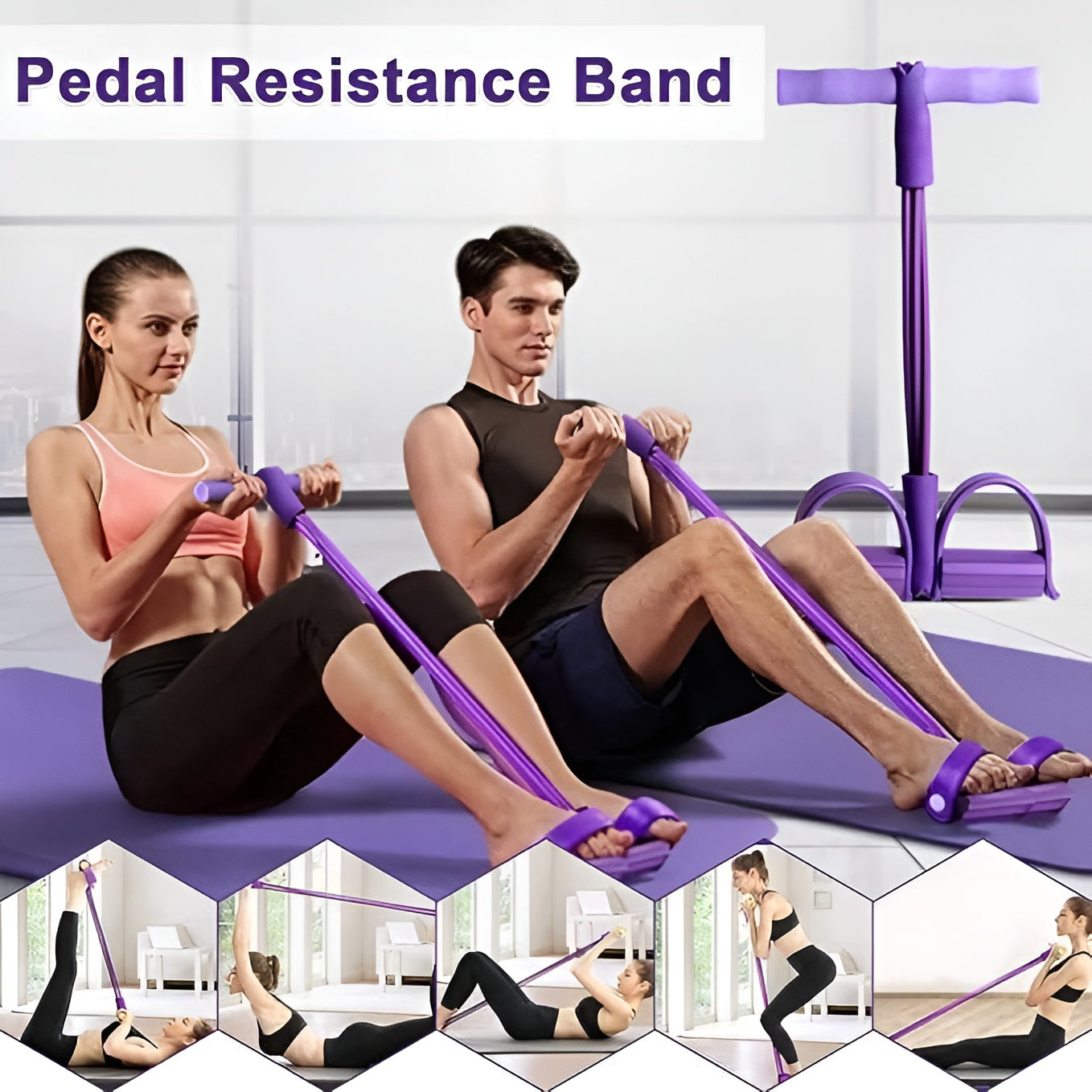 All-in-one Resistance Band Fitness Equipment